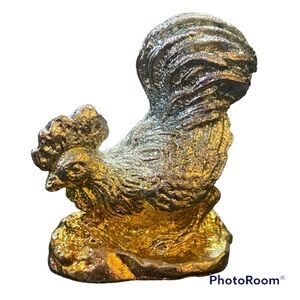 Bismuth Crystal Rooster Figurine